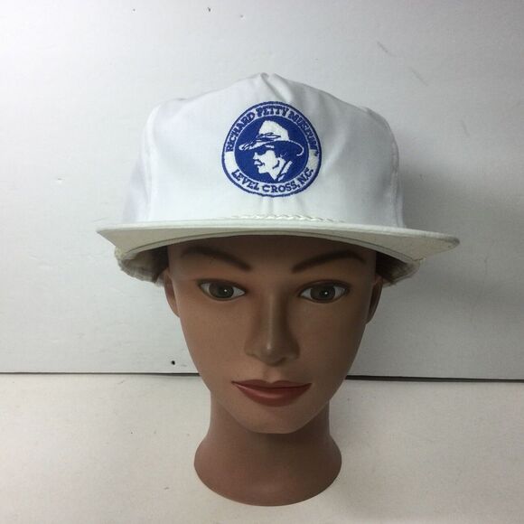 Otto Richard Petty Museum Hat‎ Level Cross NC White StrapBack Trucker Cap - Picture 2 of 7